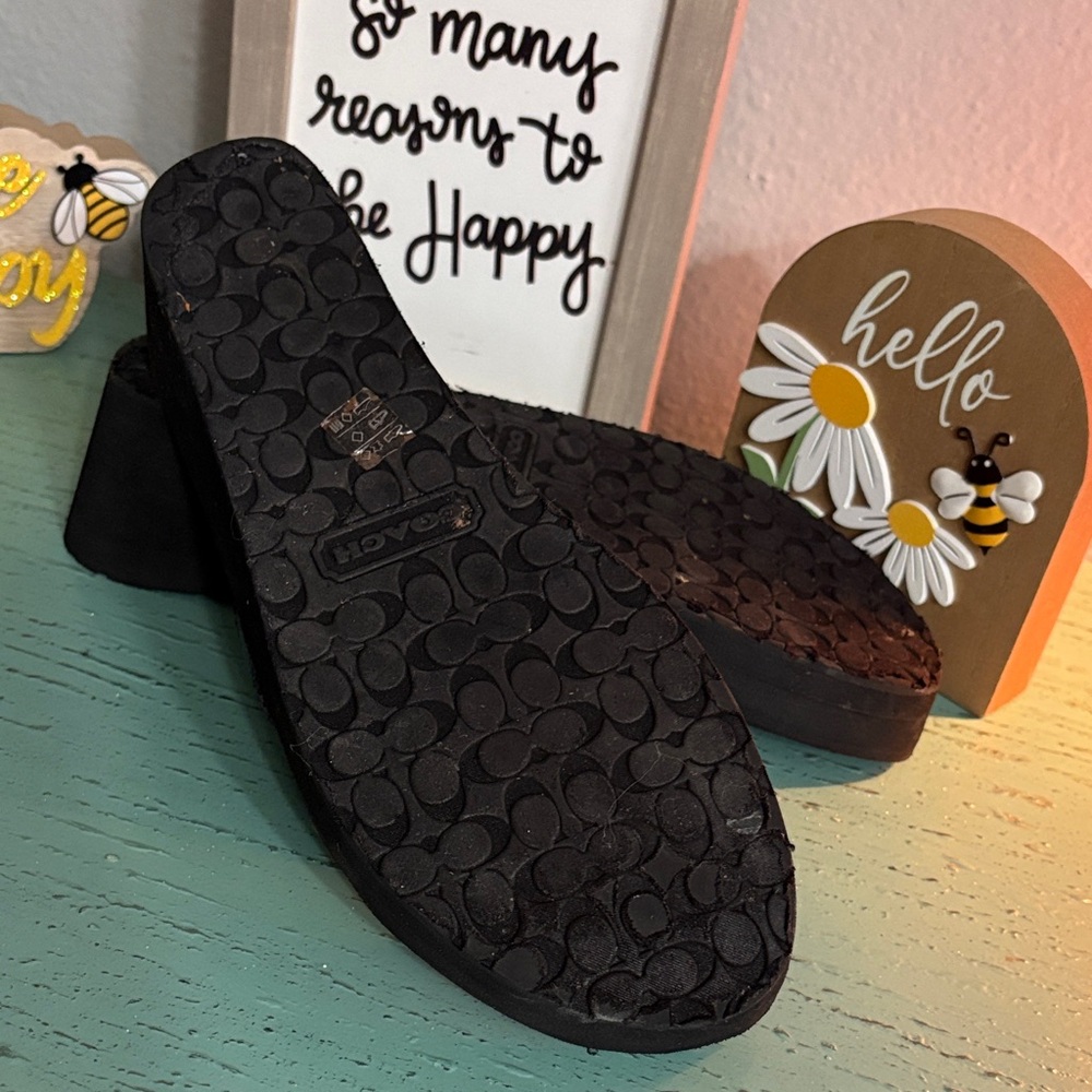 Coach Black and Red Sandals - Picture 6 of 6